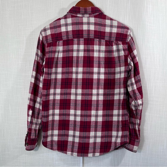 Outdoor Life Plaid Flannel Cotton Button Front Shirt Size S - Picture 8 of 12